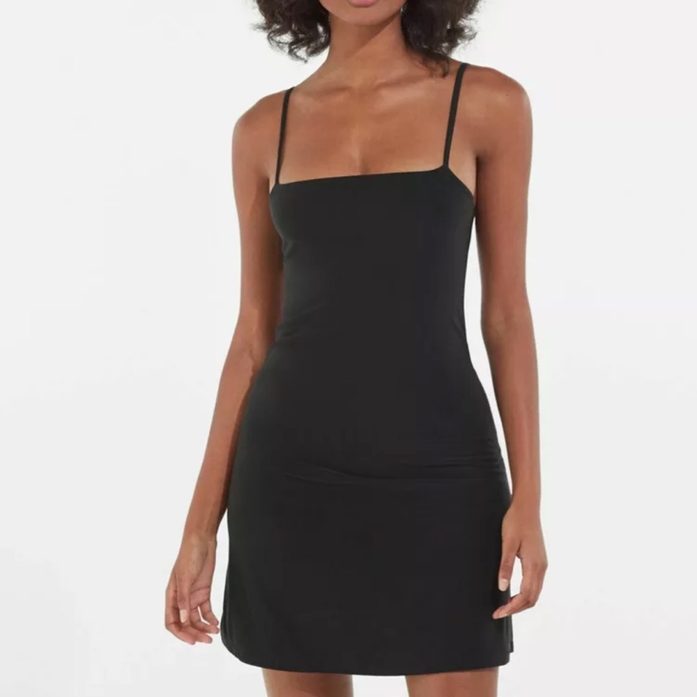 Black bershka dress